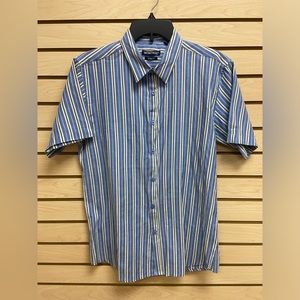NEW MONTAGE MEN SHORT SLEEVE SLIM FIT SHIRT SIZE MEDIUM